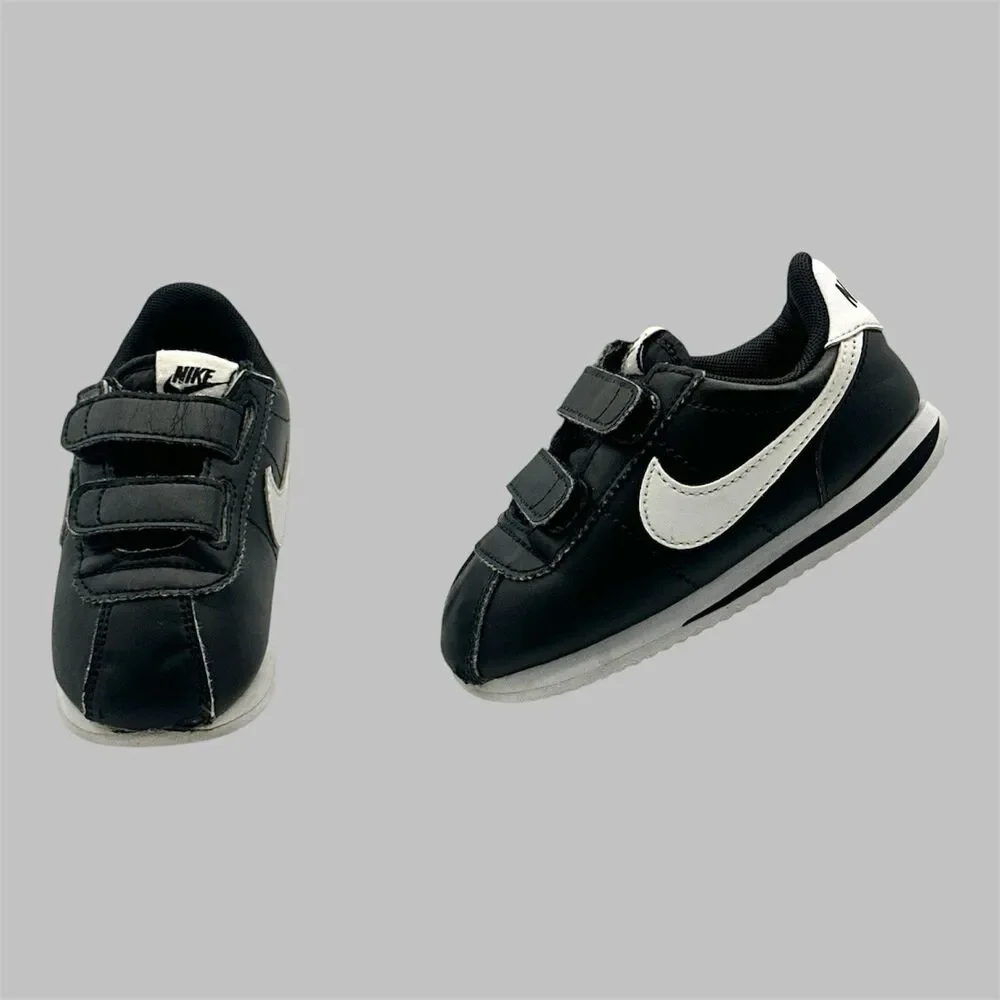 Nike Shoes Cortez Toddler 8C Black White Sneakers 904769-001